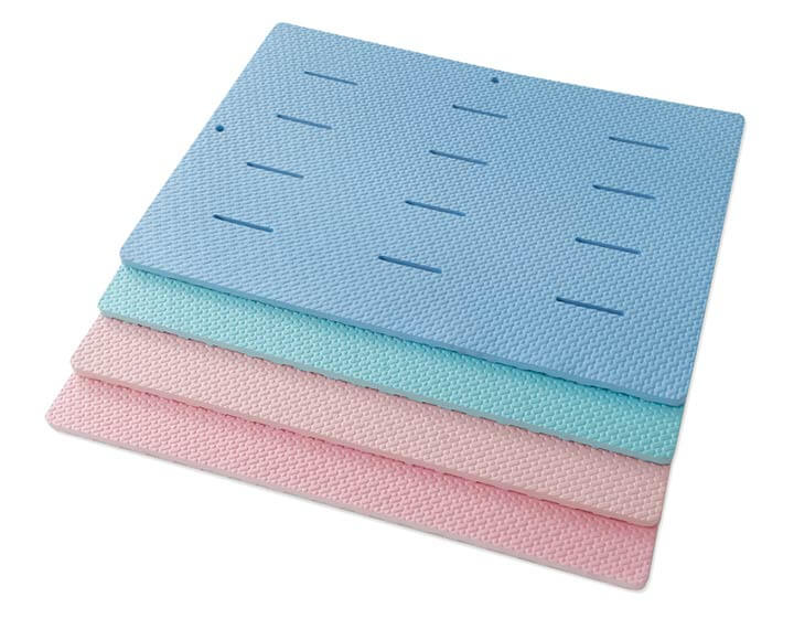 color bathroom foam mats