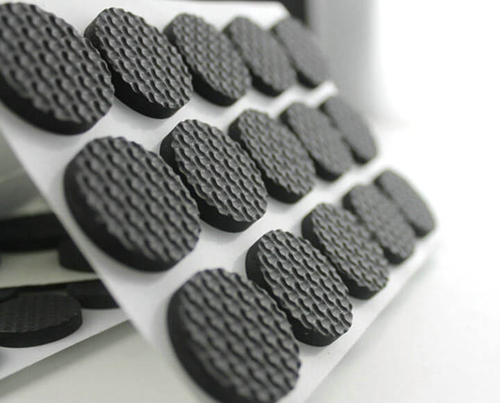 black round shape foam furniture pads