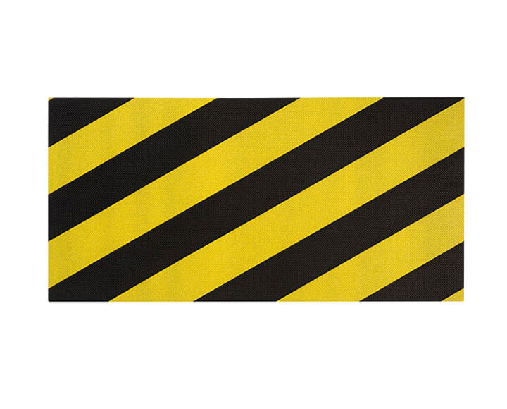 yellow and black foam garage wall protector