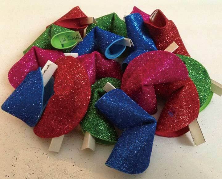 glitter craft foam flowers