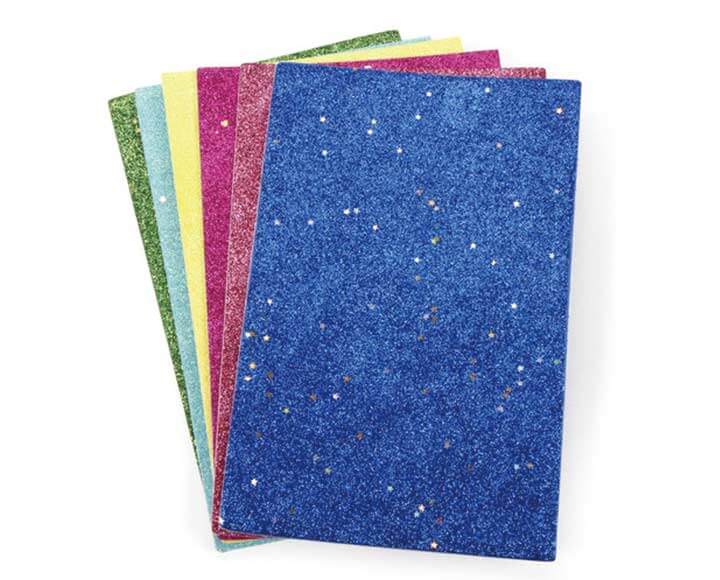 multicolor glitter craft foam sheets