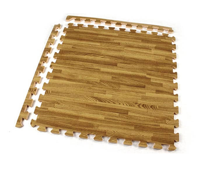 wood grain foam tiles