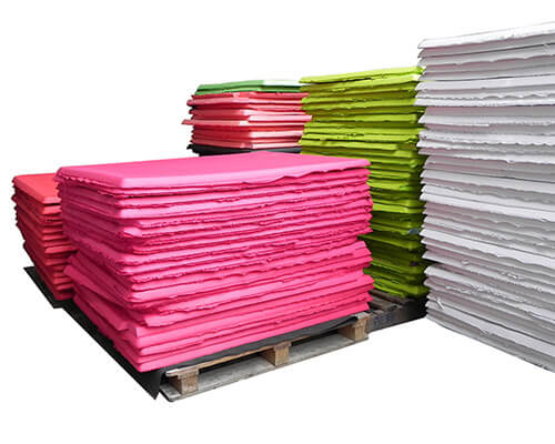 color eva foam sheets well packed on pallets