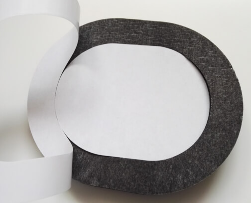 PVC NBR foam gasket with self-adhesive