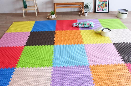 Clevr Eva Foam Interlocking Floor Mat Charcoal Grey 24 Pcs 96 Sq Ft Walmart Com Walmart Com
