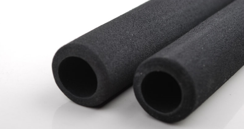 Black EPDM foam tubes